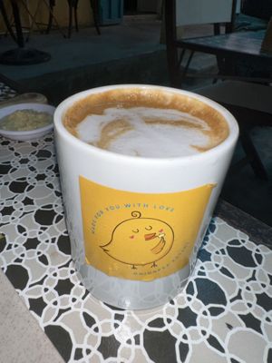 Vegan lattee  at Chickpea Eatery Thuan Chay in Hoi An