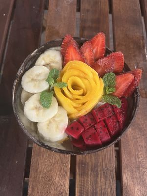 matcha smoothie bowl  at Chickpea Eatery Thuan Chay in Hoi An