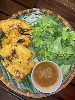 Ban xao (Vietnamese pancake)  at Chickpea Eatery Thuan Chay in Hoi An