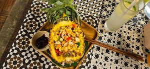 pineapple fried rice at Chickpea Eatery Thuan Chay in Hoi An