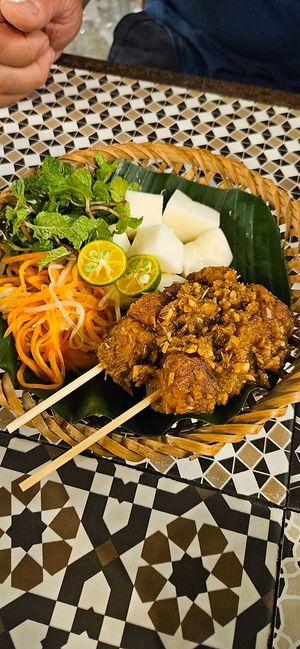 tempeh skewers at Chickpea Eatery Thuan Chay in Hoi An