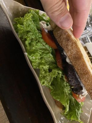 “Beef” sandwich  at Chickpea Eatery Thuan Chay in Hoi An