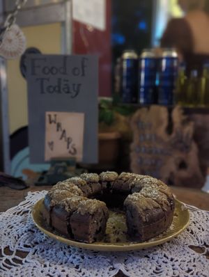 Blueberry cake 🫐 at Filía Laundry Shop & More in Zaharo