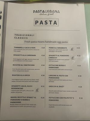   at Pasta Urbana in Rome