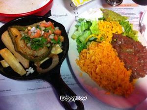 Vegetarian fajitas at Country Flame. at Country Flame in New Orleans