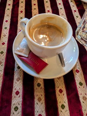 Espresso with coconut milk at Little Bay in Belgrade