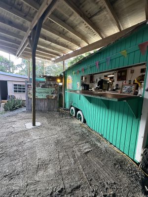 Outside  at Amore Arowako Vegan Club in St John