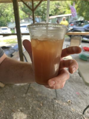 Tamarind juice  at Amore Arowako Vegan Club in St John