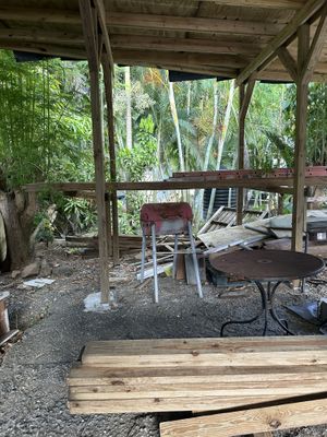 Outside  at Amore Arowako Vegan Club in St John