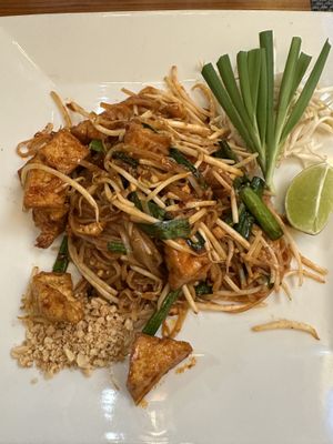 Vegan pad Thai with tofu.   at Blue Orchid - Riverside in Jacksonville
