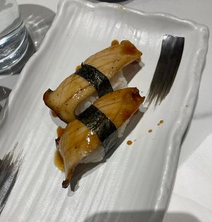 Vegetarian unagi.  at Tenon Vegetarian Cuisine in Markham