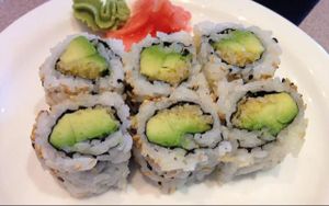 crispy avocado roll at Tenon Vegetarian Cuisine in Markham