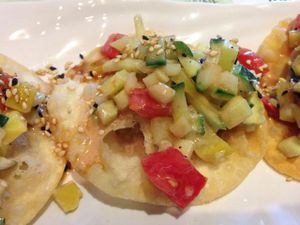 yummy crispy at Tenon Vegetarian Cuisine in Markham