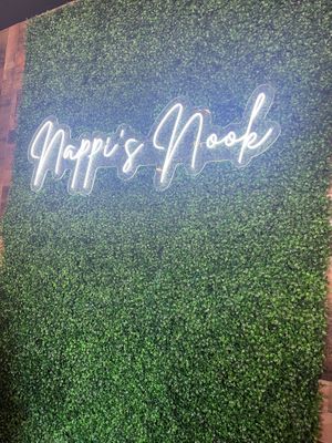 Neon sign at Nappi's Nook  in Nesconset