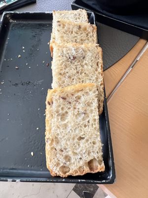 Half of the bread - sorry we dug in before photos!  at Zinfandel Food & Wine bar in Split