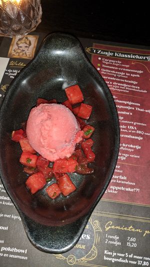 Sorbet with fruit at 't Zusje in Weert