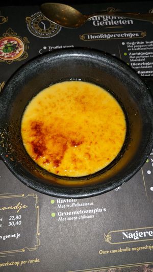 Vegan Crème brûlée at 't Zusje in Weert
