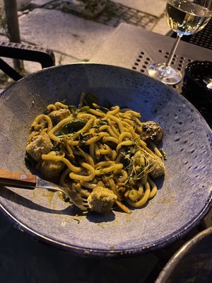 Vegan udon - looked better when served😄 at Kuchnia & Mech in Poznan