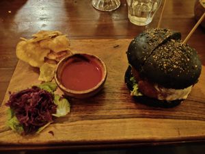 Vegan burger at Chafa Cafe And Studio in Pune