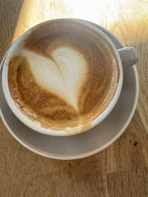 Oat latte  at Social Brew in Copenhagen