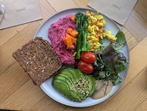 Vegan breakfast at Social Brew in Copenhagen
