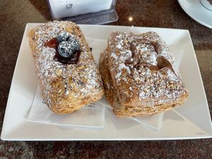 Jam and chocolate pastry  at Gran Caffè Friuli in Udine