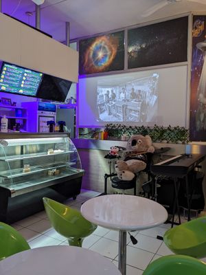 Inside at Rockoala in Santiago