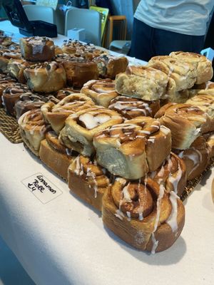 Cinnamon rolls at Vegan A’Fairs  at Zonder Ei Bakkerij in Ghent