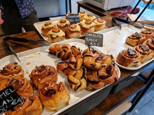 Counter at Zonder Ei Bakkerij in Ghent