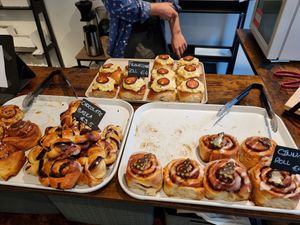 Counter at Zonder Ei Bakkerij in Ghent