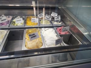 Vegan choice at De Ijsbaron Wilsele in Leuven