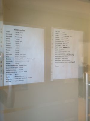 Menu at De Ijsbaron Wijgmaal in Leuven