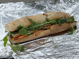 Tofu banh-mi  at The Porch Cafe & Catering in Brattleboro
