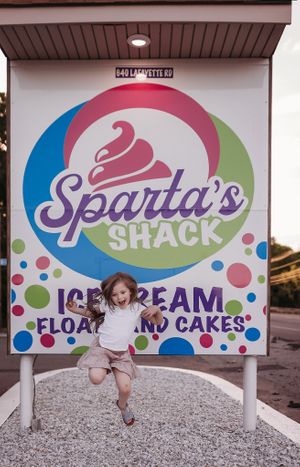 Spartas shack challenge  #JUMPFORICECREAM  at Sparta's Shack in Lafayette