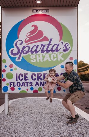 Spartas shack challenge  #JUMPFORICECREAM  at Sparta's Shack in Lafayette
