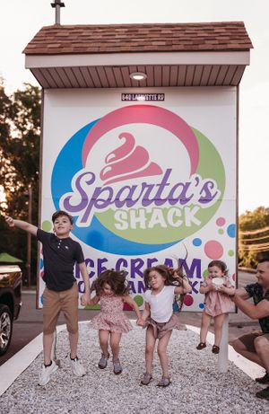 Spartas shack challenge  #JUMPFORICECREAM  at Sparta's Shack in Lafayette