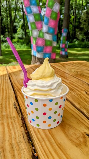Mango/vanilla soft serve at Sparta's Shack in Lafayette