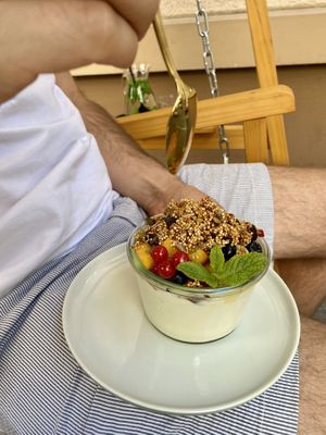 Yogurt fruit cup  at drei&zwanzig in Karlsruhe