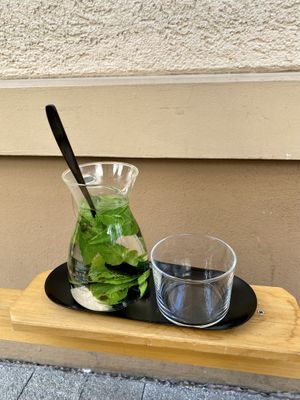 Mint tea  at drei&zwanzig in Karlsruhe