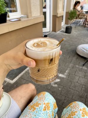 Iced cappuccino  at drei&zwanzig in Karlsruhe