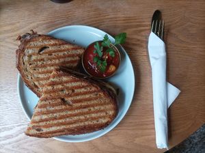 Grilled cheese sandwich at drei&zwanzig in Karlsruhe