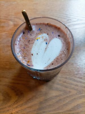 Hot chocolate at drei&zwanzig in Karlsruhe