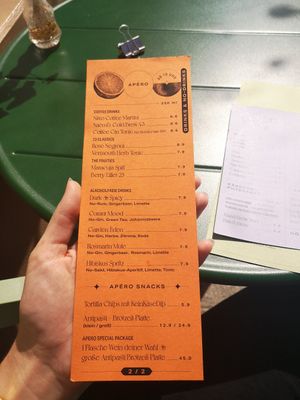 Karte der Drinks 2/2 at drei&zwanzig in Karlsruhe