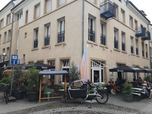 Outside at drei&zwanzig in Karlsruhe