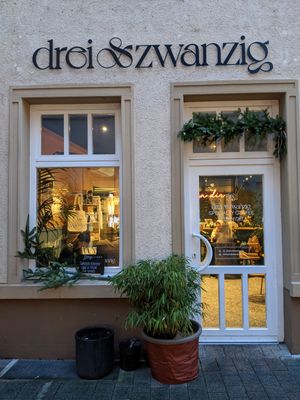 view from outside at drei&zwanzig in Karlsruhe