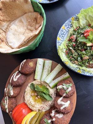 Falafel max plate + tabbouléh (parsley salad)   at BeirutBay in Sliema