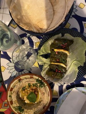 Hummus & Vine Leafes  at BeirutBay in Sliema