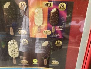 Vegan Magnum‘s available   at Senftenberger Felsenkeller in Buttenheim