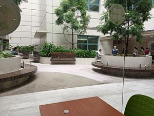 View outside from inside the restaurant at The Good Food Life in Central Singapore