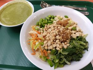 Thunder Tea Brown Rice set at The Good Food Life in Central Singapore